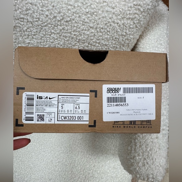 Nike ISPA Sense Flyknit Phantom Black women’s size 6.5 - Picture 14 of 16